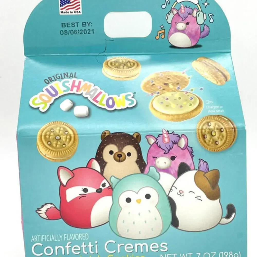 Squishmallow Ultra RARE Collectors Item Confetti‎ Cremes Cookies Unopened 2021